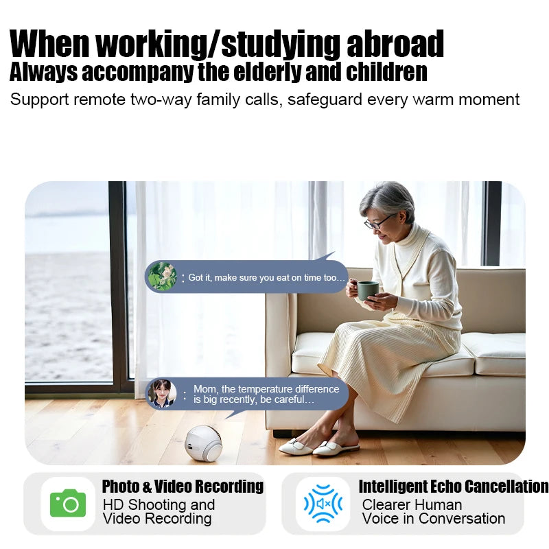 Smart Robot Camera – Girl/Boyfriend Companion 🏠🤖