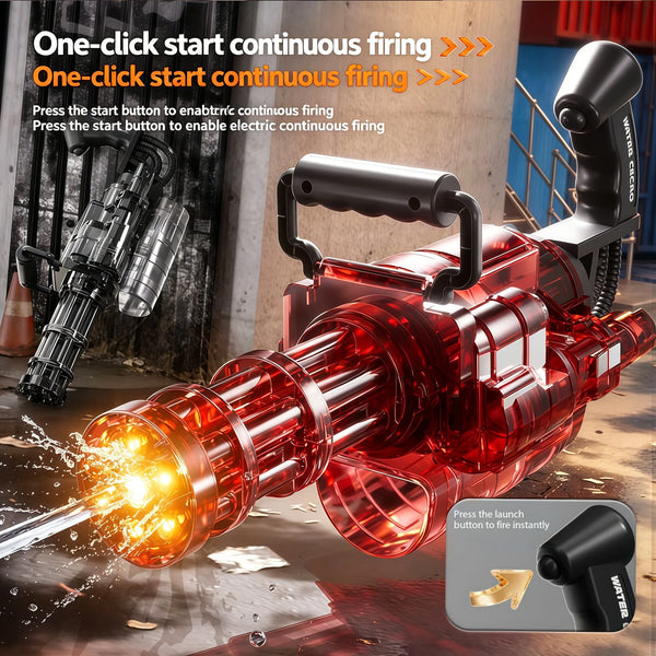 Rechargeable Electric Gatling Water Blaster 💦⚡