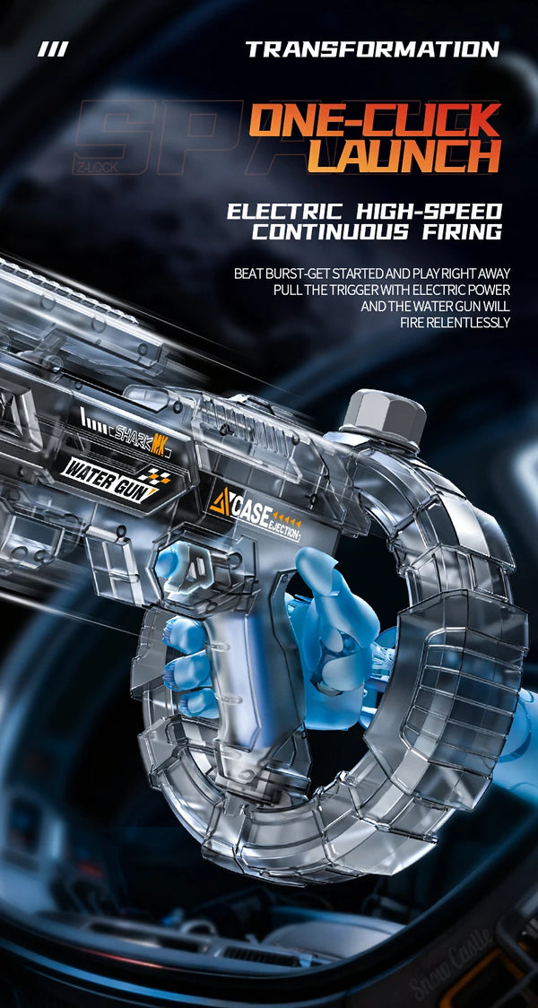 Rechargeable Rapid-Fire Water Gun 💦⚡